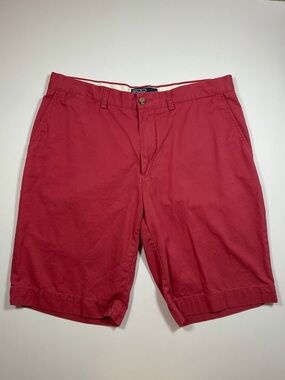 Polo by Ralph Lauren Chino Shorts Men’s Coral Flat-Front 34